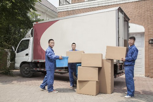 Professional local removals service in Orpington with moving van and packed boxes